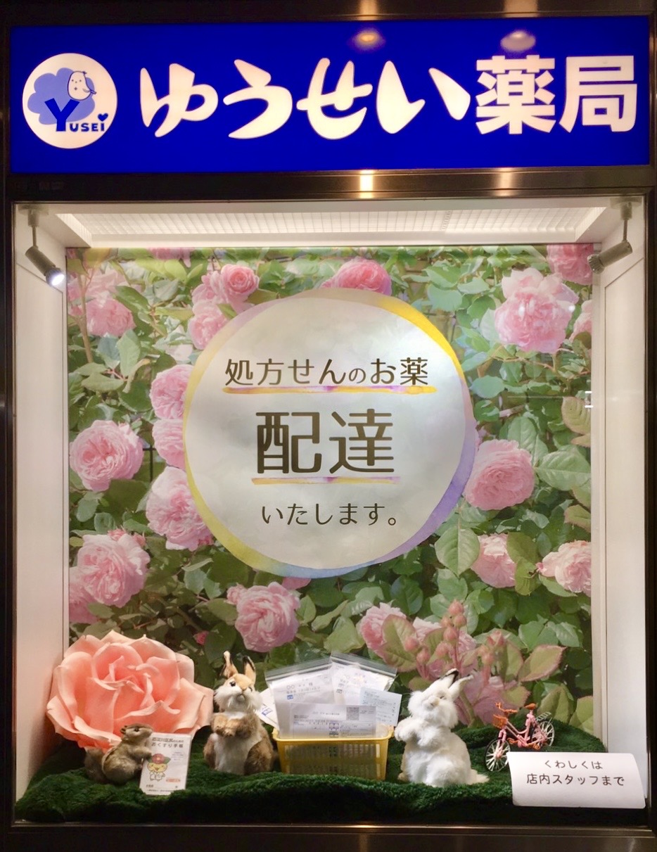 ショウウィンドが完成しました。